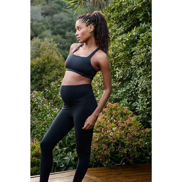 NWT FP Movement x Hatch Never Better Square Neck Maternity Bra Black Size S - Picture 9 of 9